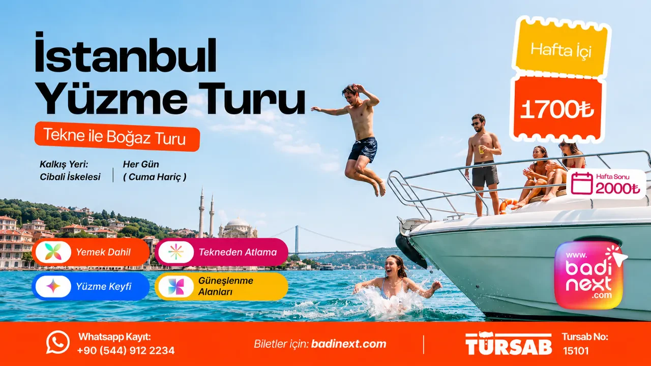 İstanbul Yüzme Turu – Tekne ile Boğaz Turu