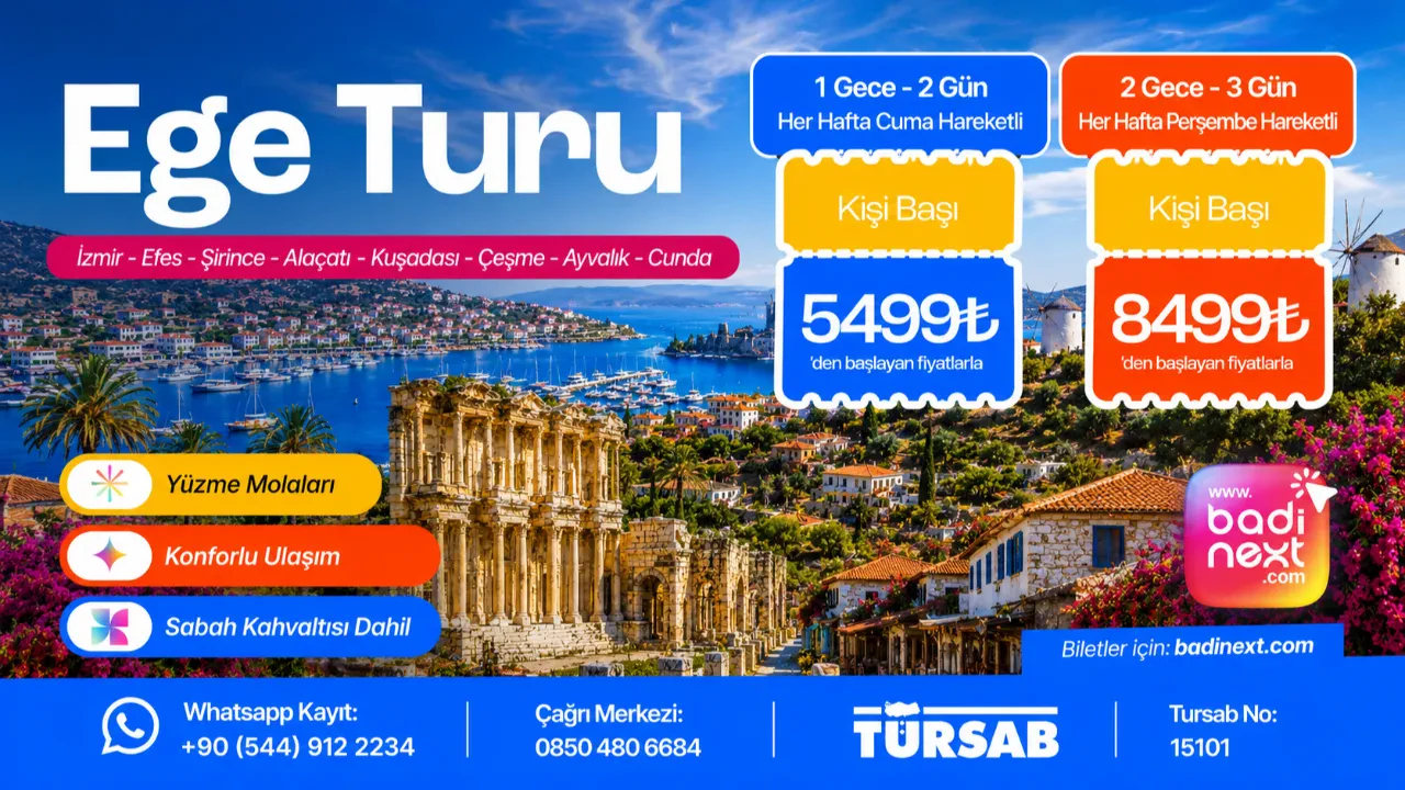 Ege Turu | İzmir – Efes – Şirince – Alaçatı – Çeşme – Ayvalık – Cunda